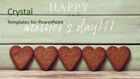  Presentation with happy mothers day - Amazing presentation theme having text happy mothers day backdrop and a soft green colored foreground