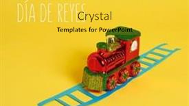  Presentation with kings - Presentation consisting of text-happy-three-kings-day background and a yellow colored foreground