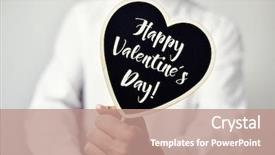  Presentation with valentines day - Beautiful PPT layouts featuring text happy valentines day backdrop and a coral colored foreground