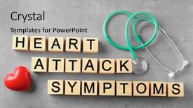  Presentation with symptoms - Beautiful PPT layouts featuring text heart attack symptoms made backdrop and a light gray colored foreground