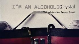  Presentation with alcohol - Audience pleasing presentation theme consisting of text i am an alcohol backdrop and a soft green colored foreground