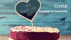 Presentation with rustic love - PPT layouts with text i will always background and a teal colored foreground
