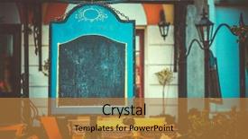  Presentation with cafe - Slide set consisting of text in an old european background and a gold colored foreground