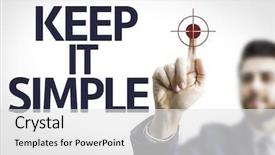  Presentation with simple business - Theme enhanced with text keep it simple background and a white colored foreground
