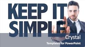  Presentation with simple business - Slide deck enhanced with text keep it simple background and a ocean colored foreground