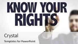  Presentation with civil rights - Slide deck featuring text know your rights background and a white colored foreground