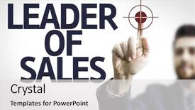  Presentation with business training - Slides consisting of text leader of sales background and a white colored foreground