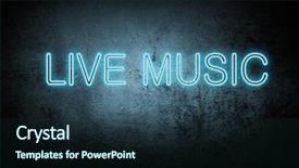  Presentation with vector - Cool new PPT theme with text life music made of vector design element backdrop and a tawny brown colored foreground