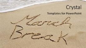  Presentation with writing the text human rights - Amazing slides having text march break written in the sand of a beach backdrop and a soft green colored foreground