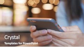  Presentation with mobile phone addiction - Audience pleasing slide deck consisting of text message - using mobile phone in cafe backdrop and a violet colored foreground