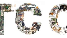  Presentation with parts - PPT theme enhanced with text mining - word bitcoin made with electronic background and a soft green colored foreground