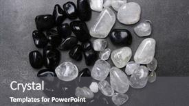  Presentation with rock - PPT layouts enhanced with text mining - yin yan sign made background and a gray colored foreground