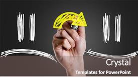  Presentation with negative - Beautiful theme featuring text negative smiley to positive backdrop and a gray colored foreground