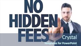  Presentation with hidden - Presentation with text no hidden fee background and a ocean colored foreground
