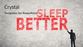  Presentation with writing the text human rights - Colorful slides enhanced with text on wall sleep better backdrop and a light gray colored foreground