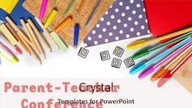  Presentation with teacher parent - Audience pleasing PPT layouts consisting of text parent-teacher conference backdrop and a lemonade colored foreground