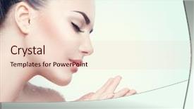  Presentation with beauty product - PPT theme enhanced with text proposing a product background and a lemonade colored foreground