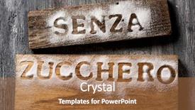  Presentation with sugar free - Slide set with text senza zucchero sugar free background and a coral colored foreground