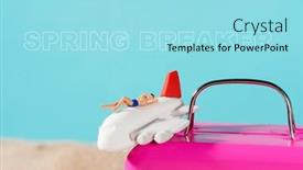  Presentation with pink sky - Colorful presentation design enhanced with text-spring-breaker backdrop and a arctic colored foreground