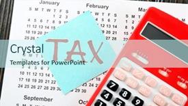  Presentation with attorney - Colorful PPT layouts enhanced with text tax and red backdrop and a cool aqua colored foreground