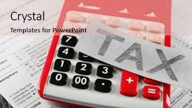  Presentation with attorney - PPT layouts having text tax on red background and a  colored foreground