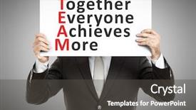  Presentation with everyone - Slides featuring text together everyone achieves more background and a dark gray colored foreground