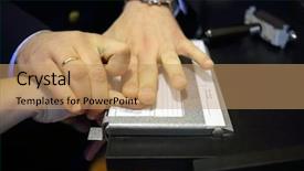  Presentation with registration - Beautiful slide set featuring text translate - dactyloscopic registration pinky backdrop and a coral colored foreground