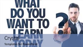  Presentation with learn - Presentation having text what do you want background and a teal colored foreground