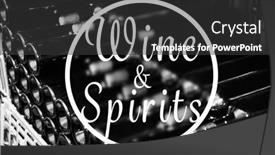  Presentation with spirits - Amazing theme having text-wine-and-spirits backdrop and a dark gray colored foreground