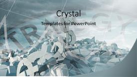  Presentation with grey rocks - Presentation design with text with graphs and navigation background and a light gray colored foreground