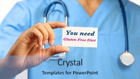  Presentation with gluten free - Presentation theme enhanced with text you need gluten free background and a light blue colored foreground
