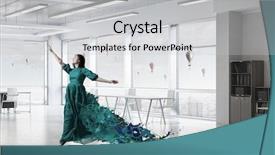  Presentation with media - Beautiful presentation featuring textile 3d - feeling of ease and relax backdrop and a light gray colored foreground