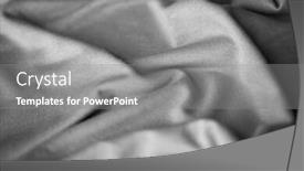  Presentation with cotton fabric - Colorful PPT layouts enhanced with textile-and-texture-concept-close backdrop and a gray colored foreground