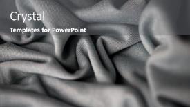 Presentation with cotton fabric - Cool new presentation theme with textile-and-texture-concept-close backdrop and a gray colored foreground