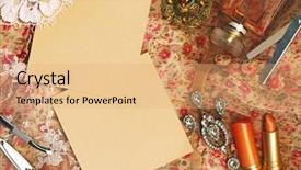  Presentation with feminine - Cool new theme with textile background feminine world backdrop and a  colored foreground