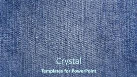  Presentation with textile - Beautiful slides featuring textile-blue-jeans-texture-background backdrop and a ocean colored foreground