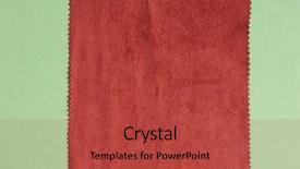  Presentation with sample - PPT theme enhanced with textile borders - brown fabric swatch sample background and a red colored foreground