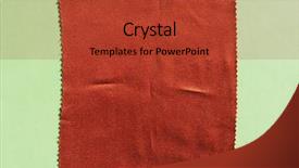  Presentation with management in monograph sample - Beautiful PPT layouts featuring textile borders - brown fabric swatch sample backdrop and a red colored foreground