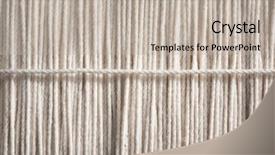  Presentation with thread - Slide deck having textile fibers spinning - going sideways or across spool background and a mint green colored foreground