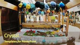  Presentation with old arabic - Amazing PPT layouts having textile fibers spinning - old wooden machine for produce backdrop and a tawny brown colored foreground