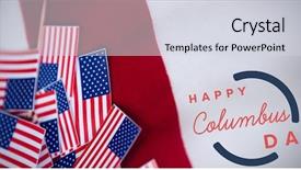  Presentation with national - Cool new slides with textile history - wish for colombus day backdrop and a sky blue colored foreground