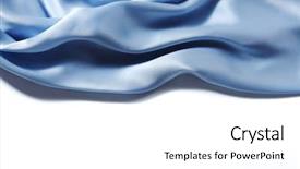  Presentation with silk industry - Cool new theme with textile industry - blue silk background close up backdrop and a white colored foreground