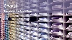  Presentation with textile shop - Beautiful slides featuring textile industry - chemise shop backdrop and a coral colored foreground