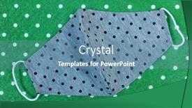  Presentation with bacteria - Slides featuring textile-masks-with-applied-filters background and a teal colored foreground