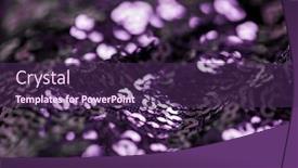  Presentation with shimmering - Amazing presentation design having textile-party-and-texture-concept backdrop and a violet colored foreground