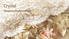  Presentation with textile - Audience pleasing slides consisting of textile wedding background backdrop and a lemonade colored foreground