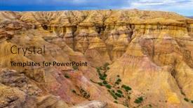  Presentation with stupa - Slides having textural-colorful-striped-canyons-tsagaan background and a red colored foreground