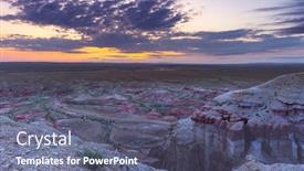  Presentation with stupa - PPT layouts consisting of textural-colorful-striped-canyons-tsagaan background and a gray colored foreground