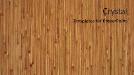  Presentation with bamboo - PPT theme consisting of texture - bamboo mat of brown background and a red colored foreground