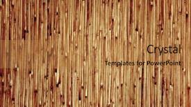  Presentation with old brown paper texture - Amazing PPT layouts having texture - bamboo mat of brown backdrop and a coral colored foreground
